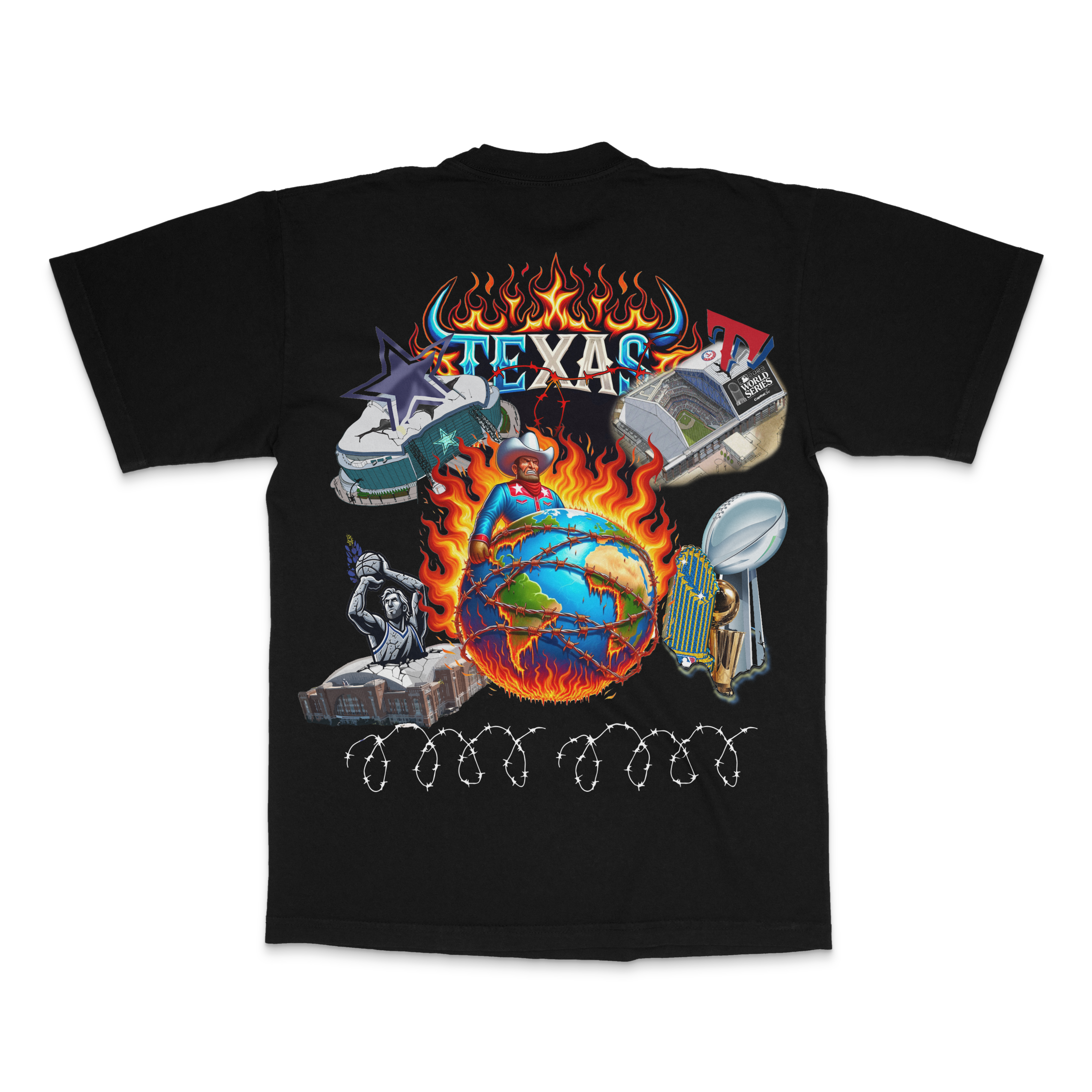 Texas vs the World T-shirt (Black)